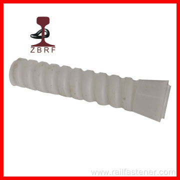 Pre-Insert Nylon Thread Plastic Sleeve for Screw Spike